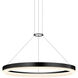 Corona LED 23.75 inch Satin Black Pendant Ceiling Light