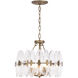 Aurora 4 Light 17.41 inch Havana Gold Semi Flush Mount Ceiling Light