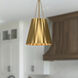 Alora Mood Plisse Pendant Ceiling Light in Aged Gold