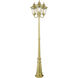 Oxford 3 Light 87 inch Soft Gold Outdoor Post Light, 3-Head