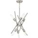 Astra 6 Light 23 inch Brushed Nickel Chandelier Ceiling Light, Design Series