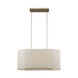 Daria 6 Light 32 inch Washed Gold Island Pendant Ceiling Light