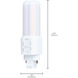 Lumos LED PLC GX23 5.5 watt 2700K/3000K/3500K/4000K LED CFL Replacements Pin Based