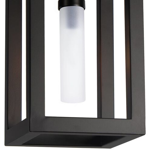 Montecito 1 Light 9 inch Black Outdoor Ceiling Lantern, Small