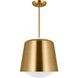 kate spade new york Draper 1 Light 12 inch Burnished Brass Pendant Ceiling Light