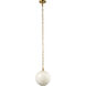 Camber 1 Light 11.5 inch Brass Pendant Ceiling Light
