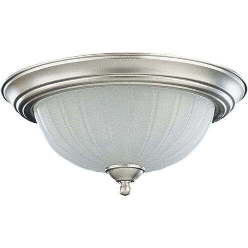 Fort Worth 2 Light 14 inch Satin Nickel Flush Mount Ceiling Light