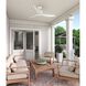 Mazzini 52 inch Matte White Outdoor Ceiling Fan