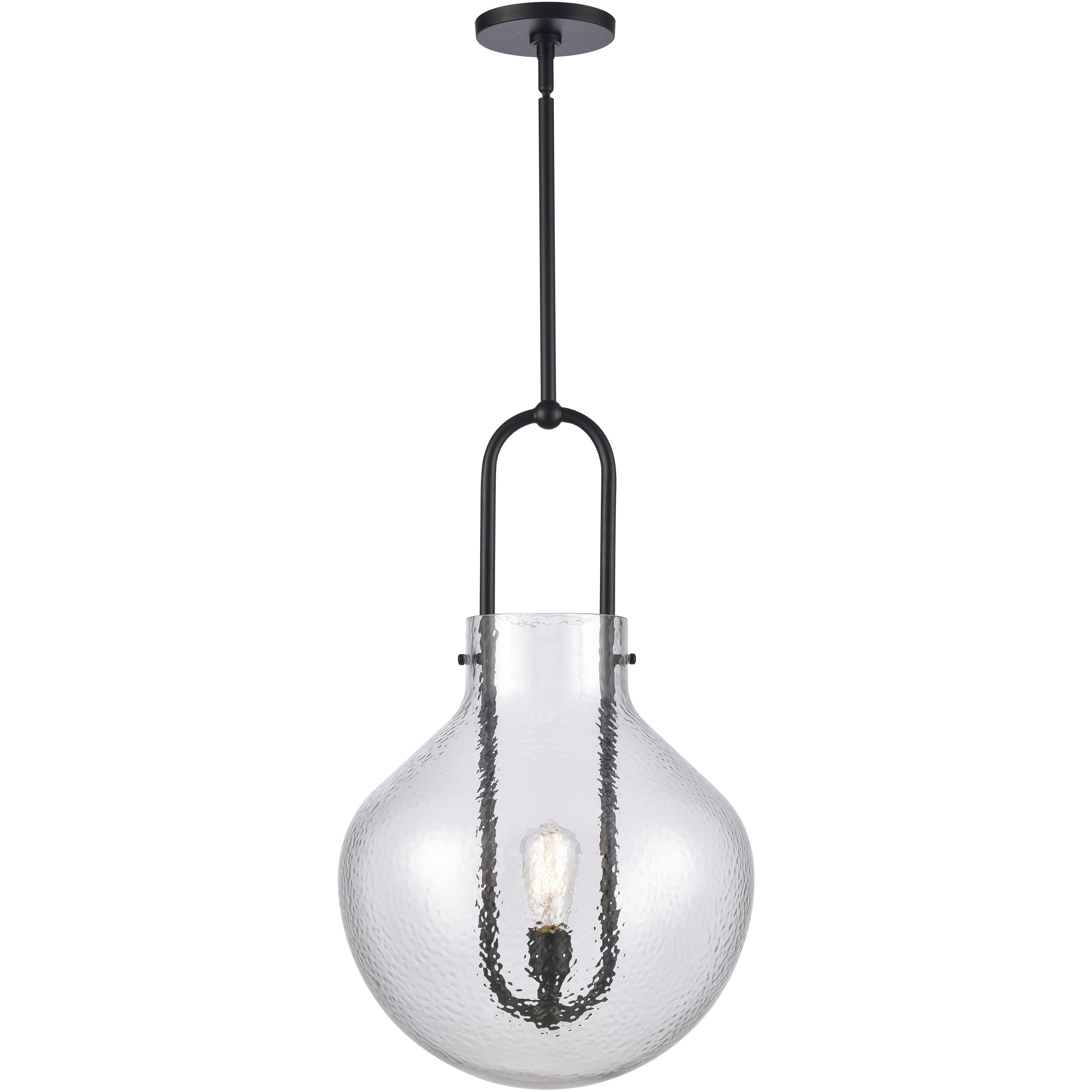 Monica 1 Light 16 inch Matte Black Pendant Ceiling Light