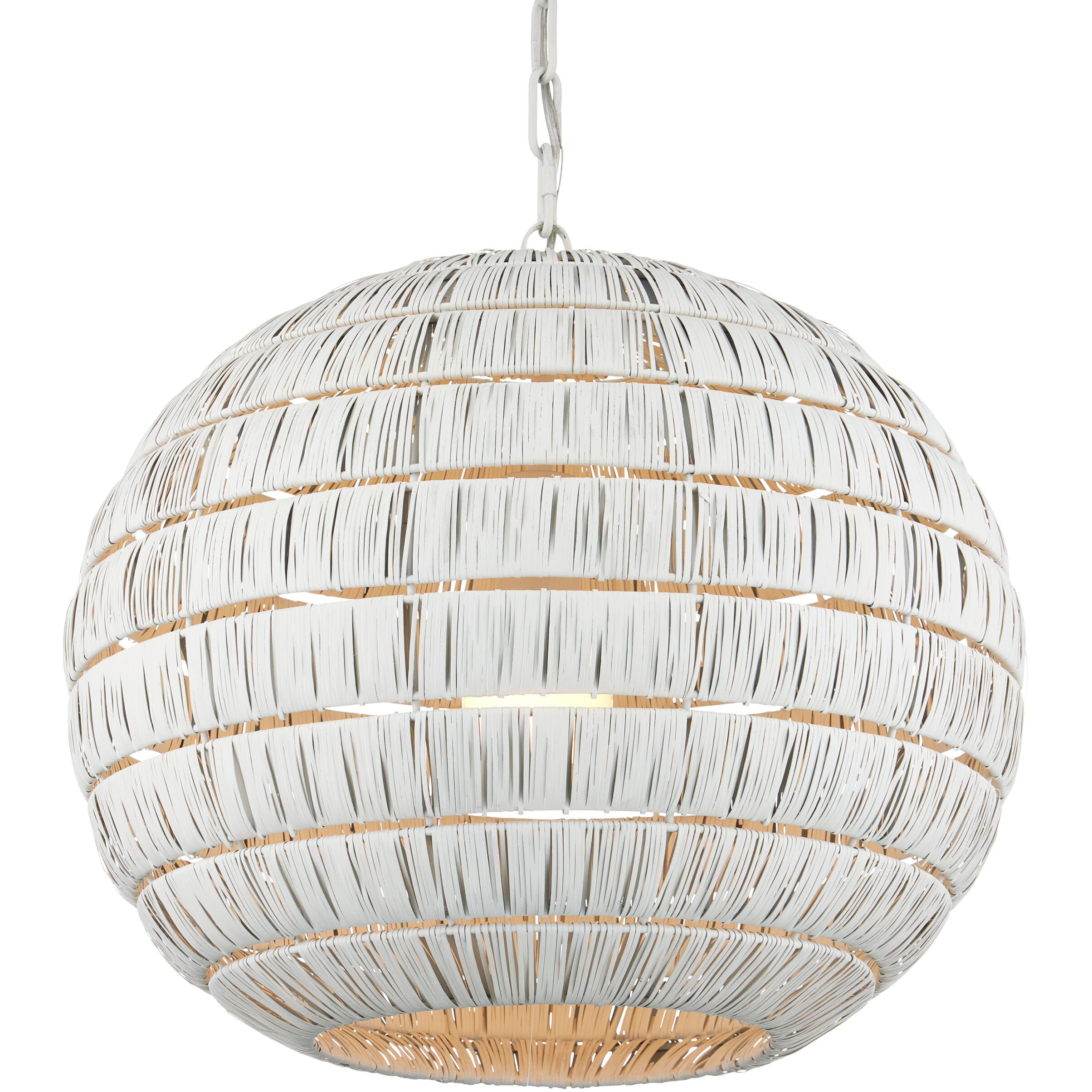 Panopolis 1 Light 20 inch White Pendant Ceiling Light