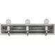 Lofty 3 Light 25.6 inch Silverado and Grey Bath Vanity Wall Light in Silverado/Grey Wood