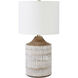 Wickes 24 inch 100 watt White Wash Table Lamp Portable Light