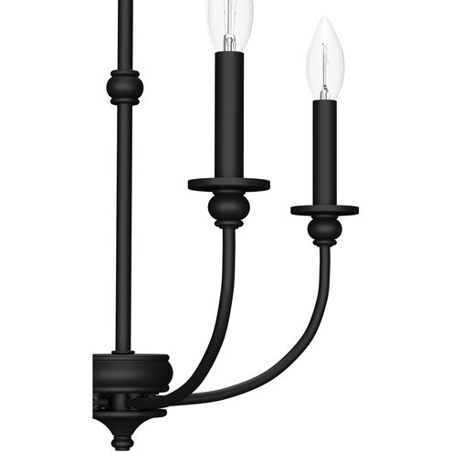 Southcrest 4 Light 18 inch Flat Matte Black Chandelier Ceiling Light