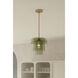 Velique 1 Light 11 inch Legacy Brass Pendant Ceiling Light