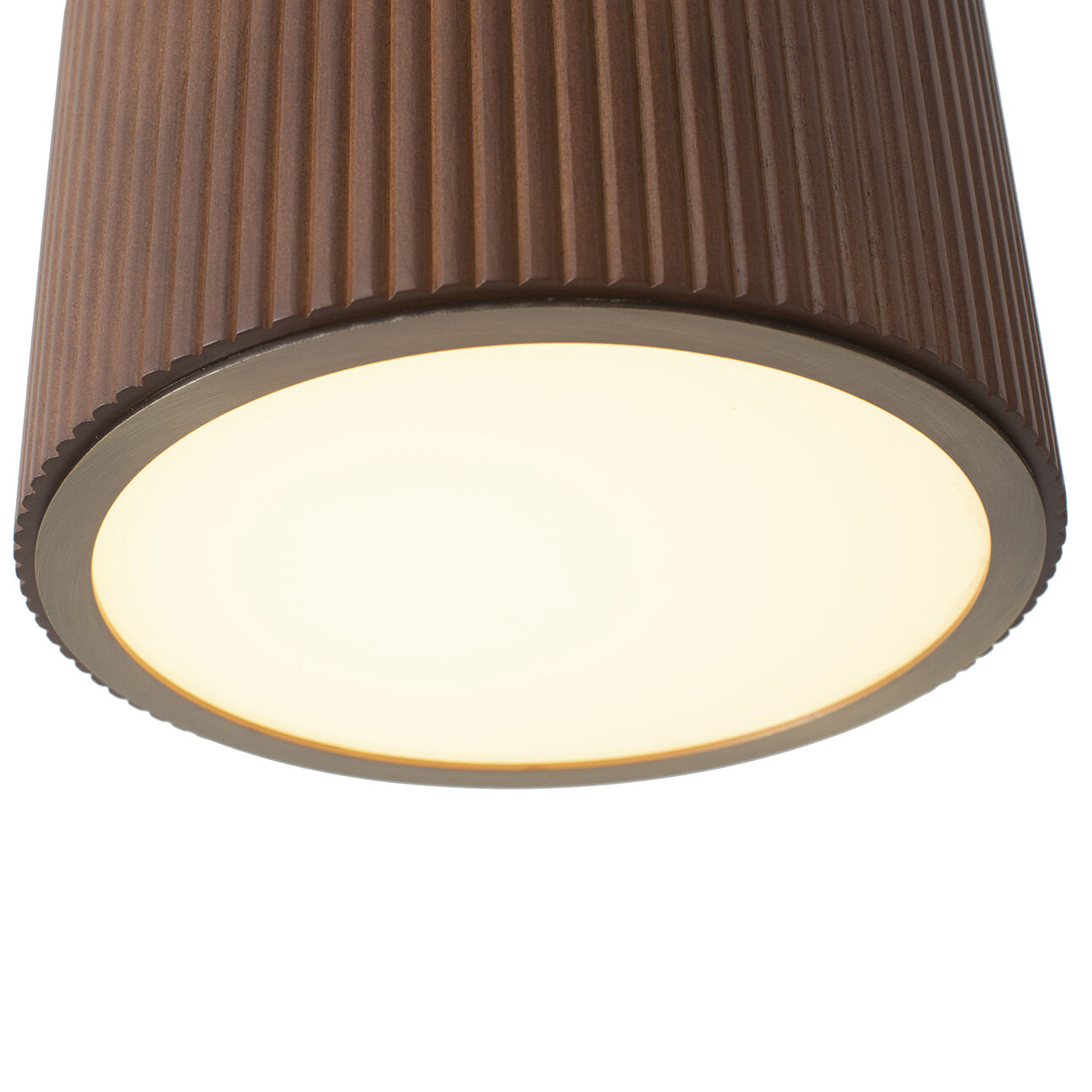 Tambo LED 10 inch Dark Walnut and Weathered Brass Pendant Ceiling Light