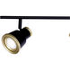 Fairhaven Textured Black and Natural Brass 7.00 watt LED Directional Ceiling Light