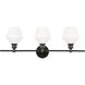 Rochester 3 Light 28 inch Black Wall sconce Wall Light