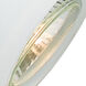 Serpentine 1 Light 120V Dark Bronze Track Head Ceiling Light in Mesh White Metal