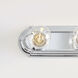 De-Lovely 4 Light 24 inch Chrome Bath Vanity Wall Sconce Wall Light