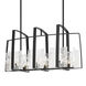 Arc 8 Light 43 inch Black Linear Pendant Ceiling Light