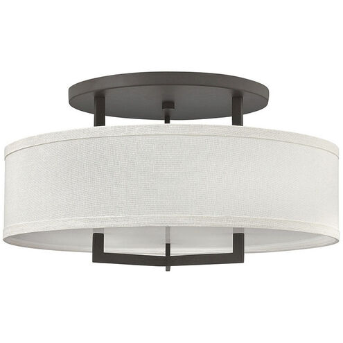 Hampton LED 26 inch Buckeye Bronze Indoor Semi-Flush Mount Ceiling Light