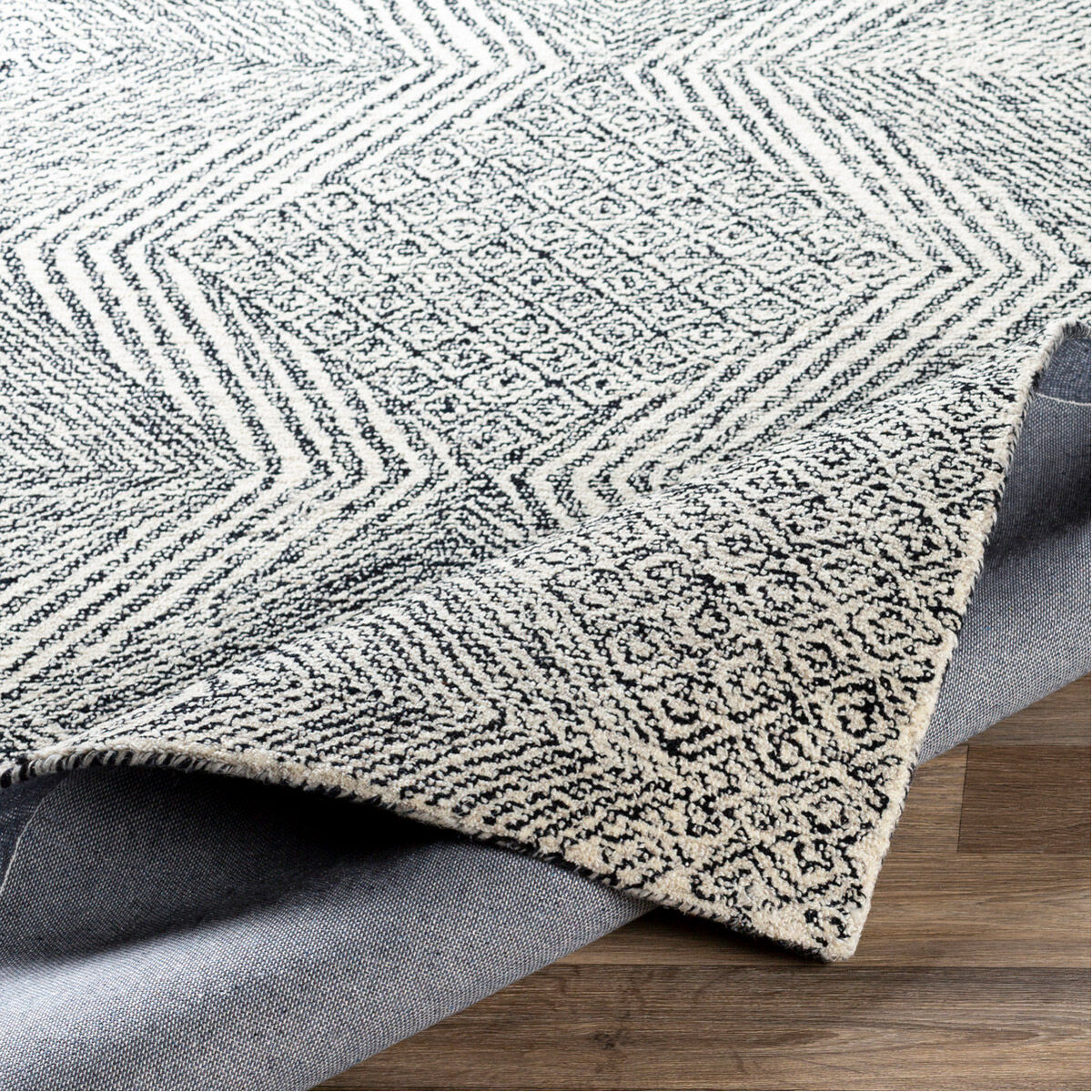 Maroc 120 X 96 inch Beige/Ivory/Black/Light Gray Rugs in 8 x 10, Rectangle