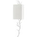 Baneberry 1 Light 8 inch Gesso White Wall Sconce Wall Light, Left