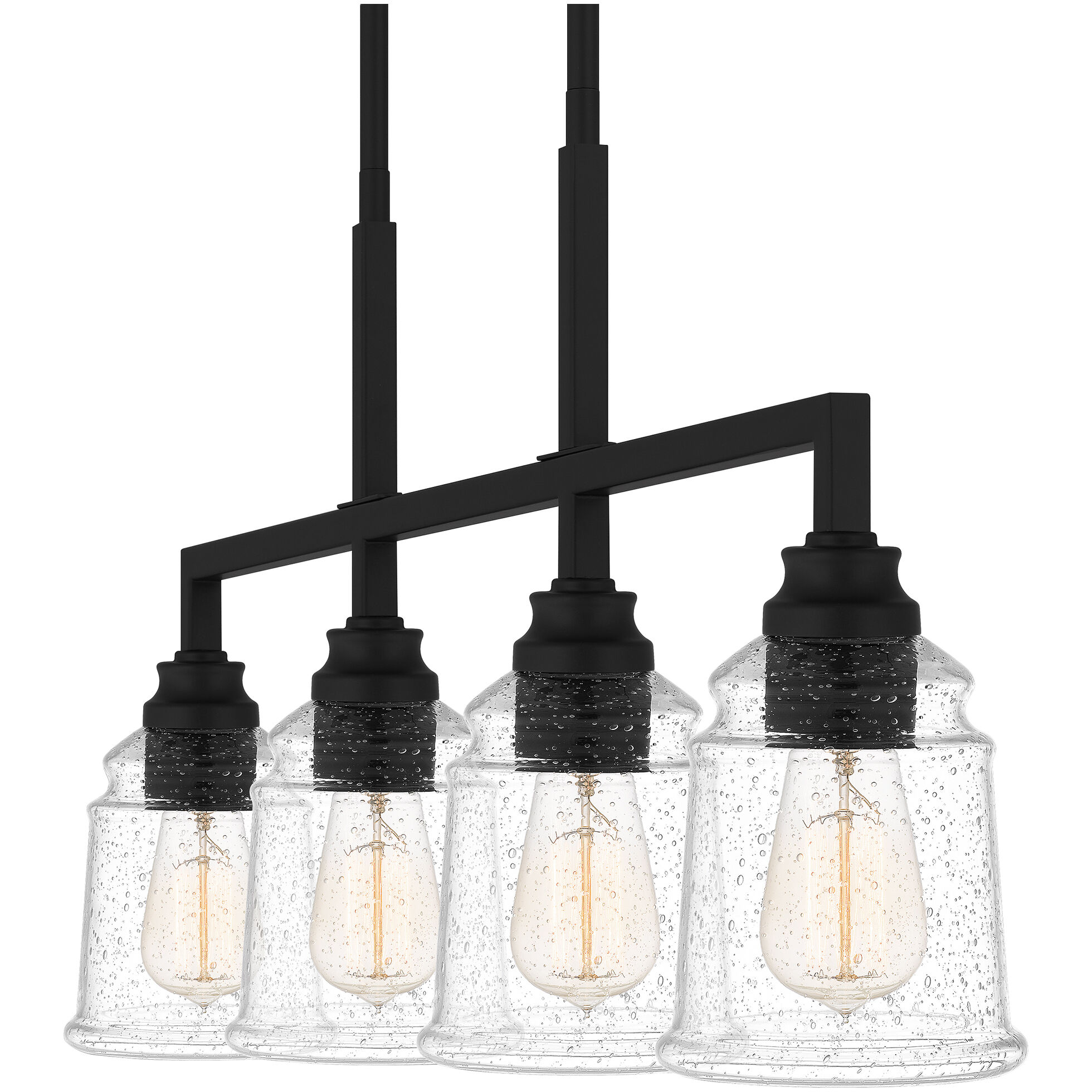 McIntire 4 Light 33.5 inch Matte Black Island Light Ceiling Light