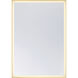 Paulding 60 X 42 inch Gold LED Mirror