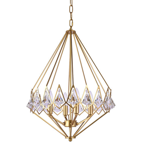 Canada 4 Light 14 inch Gold Chandelier Ceiling Light
