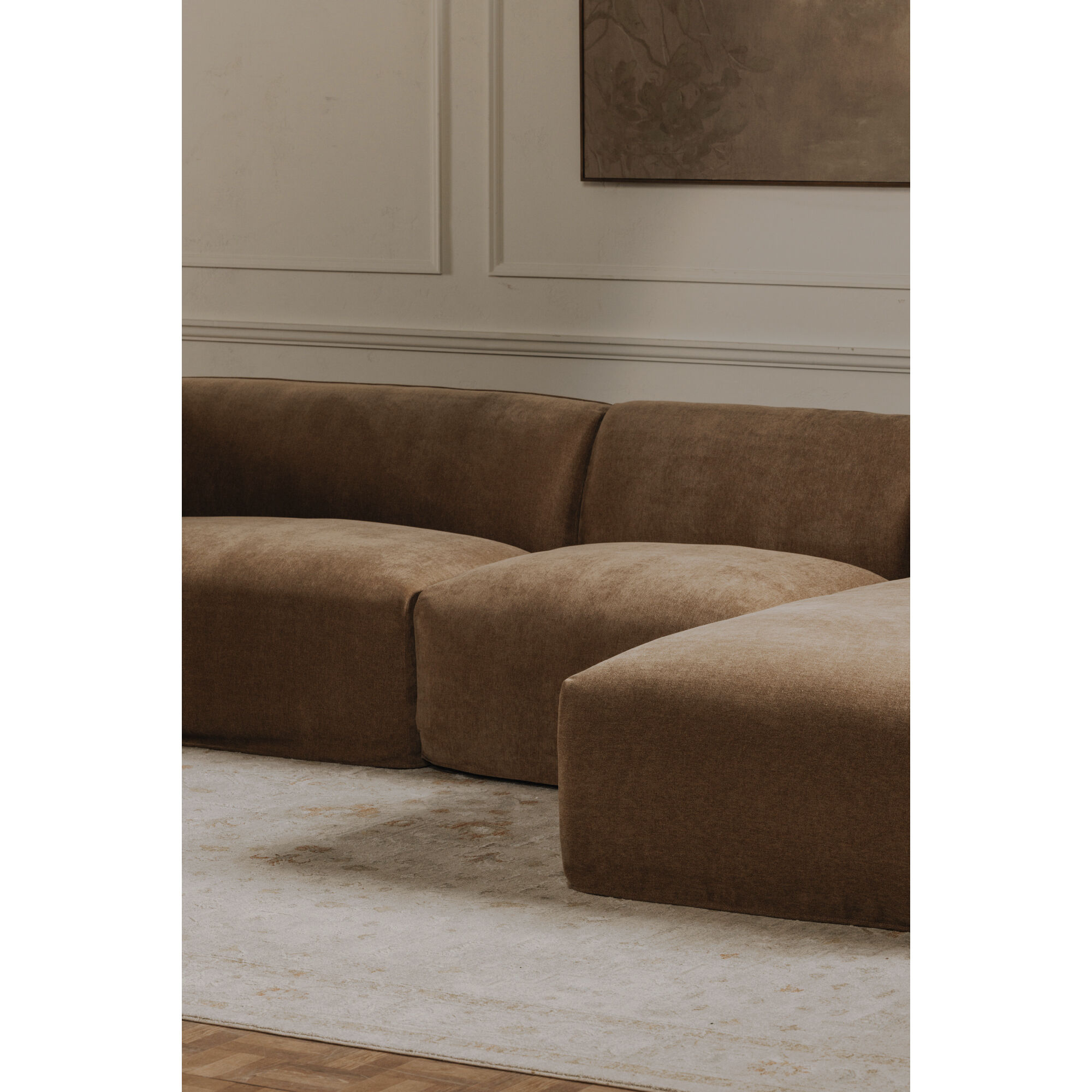 Isla Brown Left Arm Facing Chair