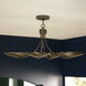 Palmela 4 Light Lacquered Bronze Convertible Chandelier Ceiling Light