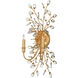 Forget-Me-Not 2 Light 14 inch Chinois Gold Leaf Wall Sconce Wall Light