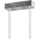 Crystal 3 Light 18 inch Chrome Pendant Ceiling Light