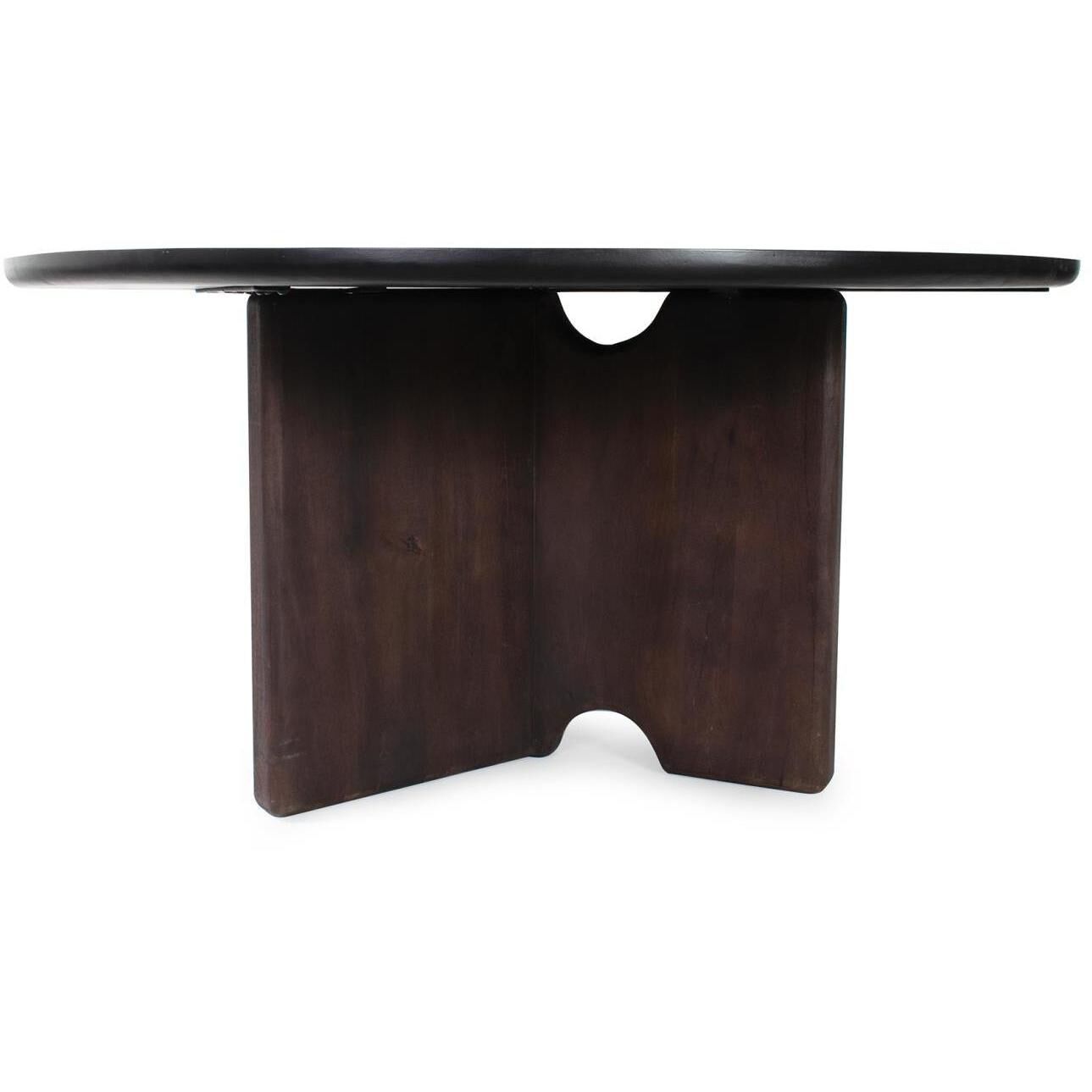 Bollack 60 X 30 inch Brown and Black Tray Dining Table