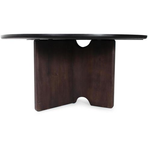 Bollack 60 X 30 inch Brown and Black Tray Dining Table