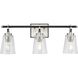 Cassell 3 Light 24.12 inch Brushed Nickel Bathroom Vanity Light Wall Light