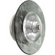 Atmosphere Cirrus LED Metallic Beige Silver Sconce/Flush Mount Ceiling Light in 3000K LED, Smoke Granite, Large