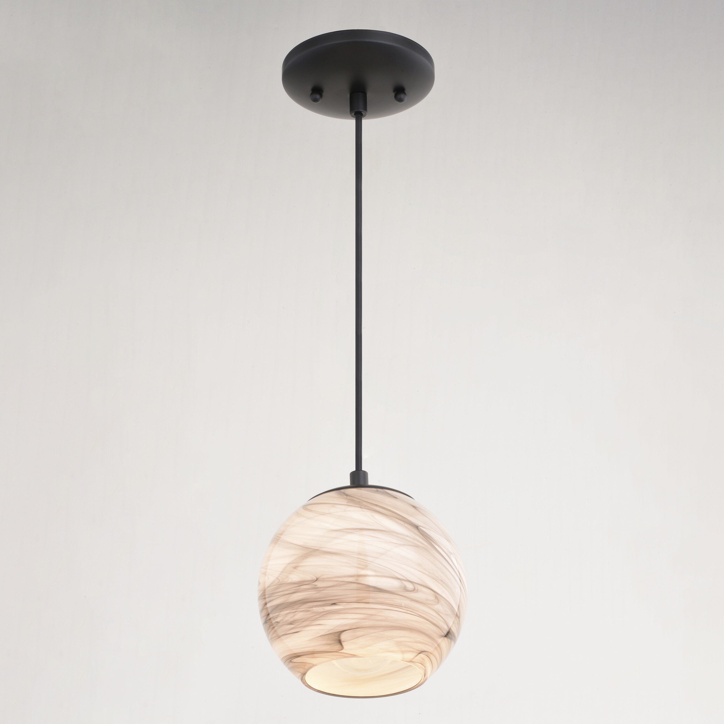 Milano LED 6.25 inch Matte Black Mini Pendant Ceiling Light