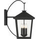 Parkside 4 Light 22 inch Sand Coal Outdoor Wall Sconce