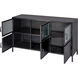 Vitrino 50 inch Black 6 Door Console