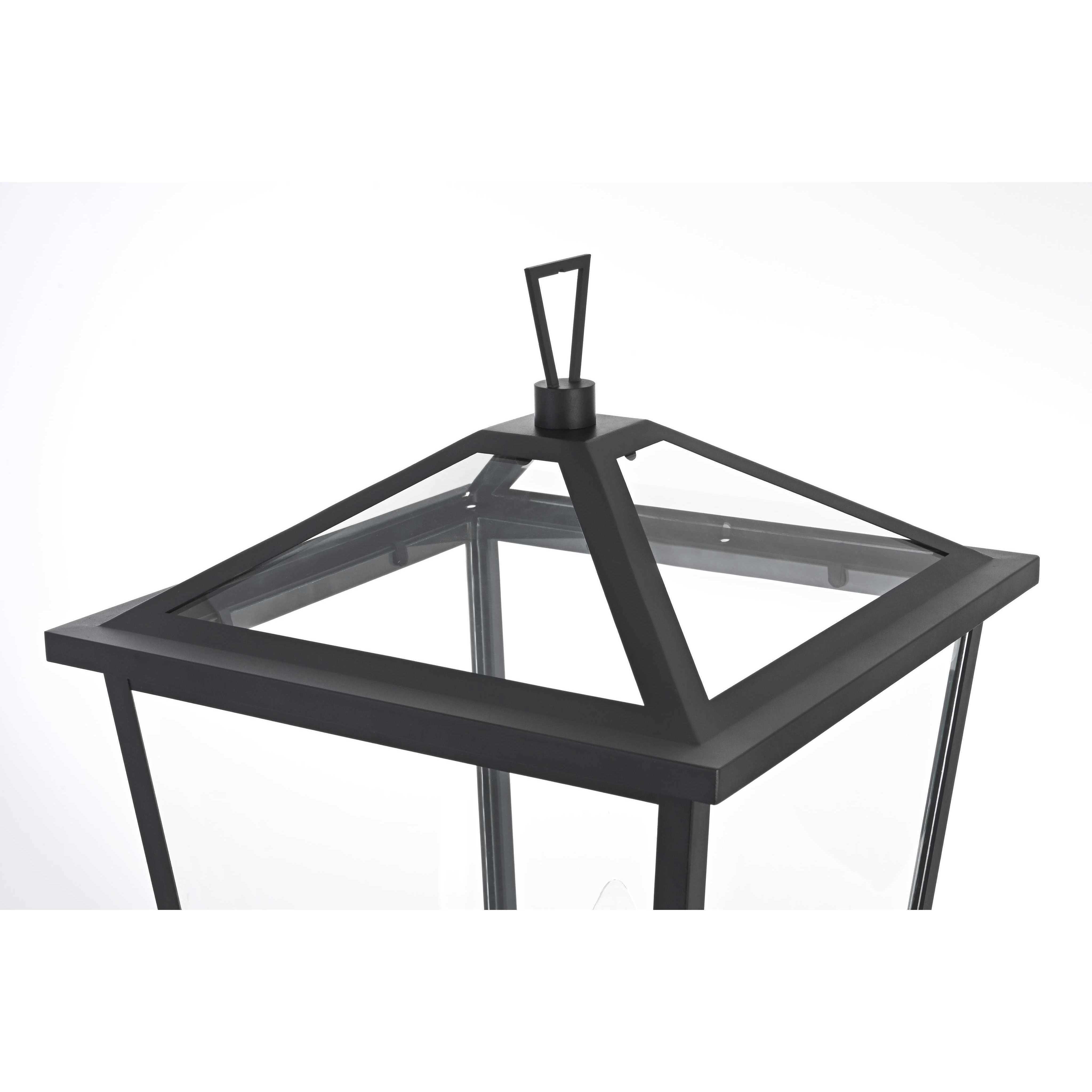 Oxford 3 Light 27.5 inch Black Outdoor Post Light