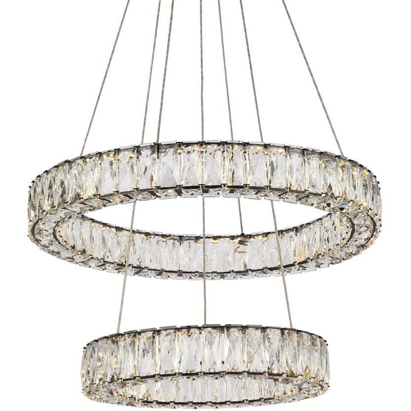 Monroe 2 Light 24 inch Black Pendant Ceiling Light