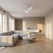 Dellwood 56 inch Matte White Outdoor Ceiling Fan