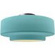 Radiance 1 Light 14.5 inch Reflecting Pool and Brushed Nickel Semi Flush Ceiling Light
