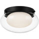 Caspian 1 Light 11 inch Matte Black Flush Mount Ceiling Light