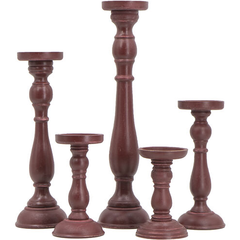 Anita Candle Holder in Red