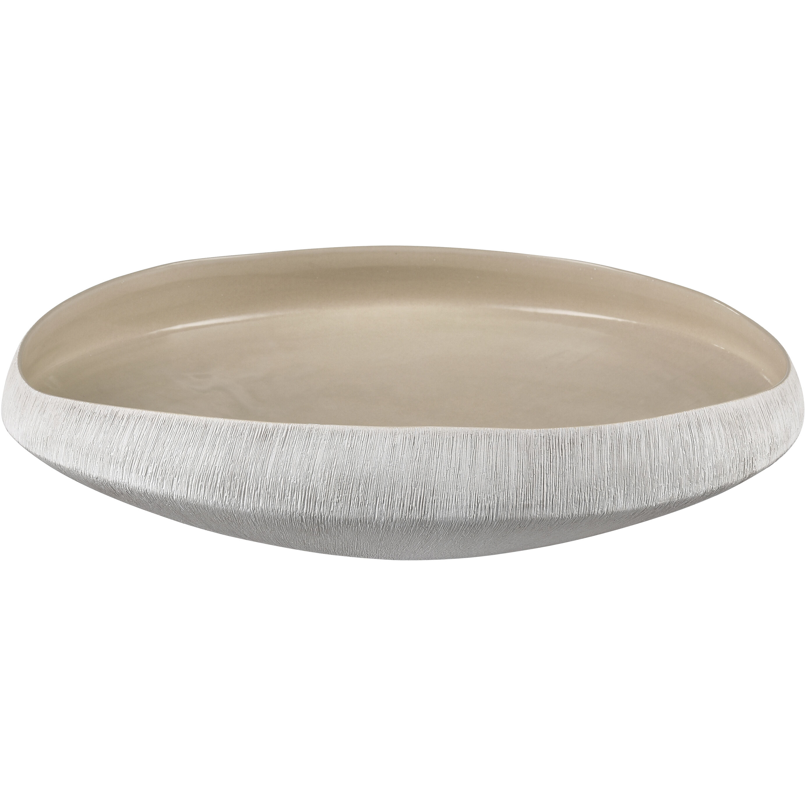 Greer 17.5 X 4 inch Bowl in Beige