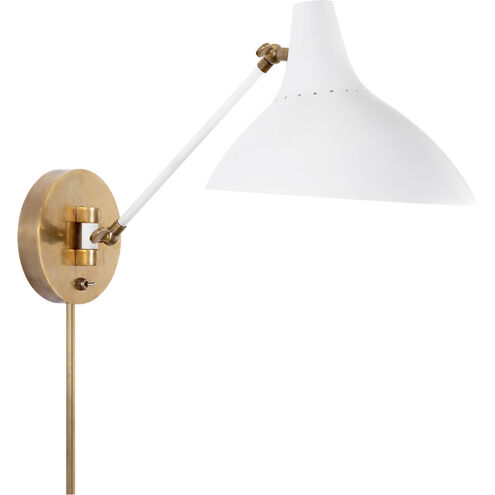 AERIN Charlton 1 Light 9.25 inch Plaster White Wall Light