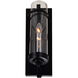 Sierra 1 Light 5 inch Black Wall Light